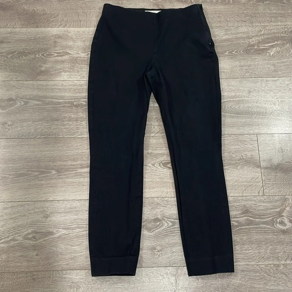 Everlane The Side Zip Stretch Cotton Pant Black 8 - Picture 7 of 14